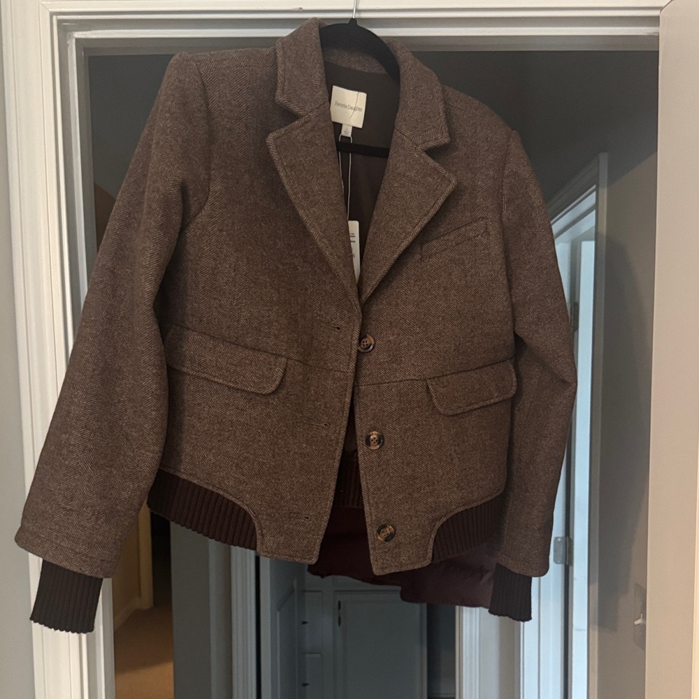 Favorite Daughter Brown Bomber Jacket